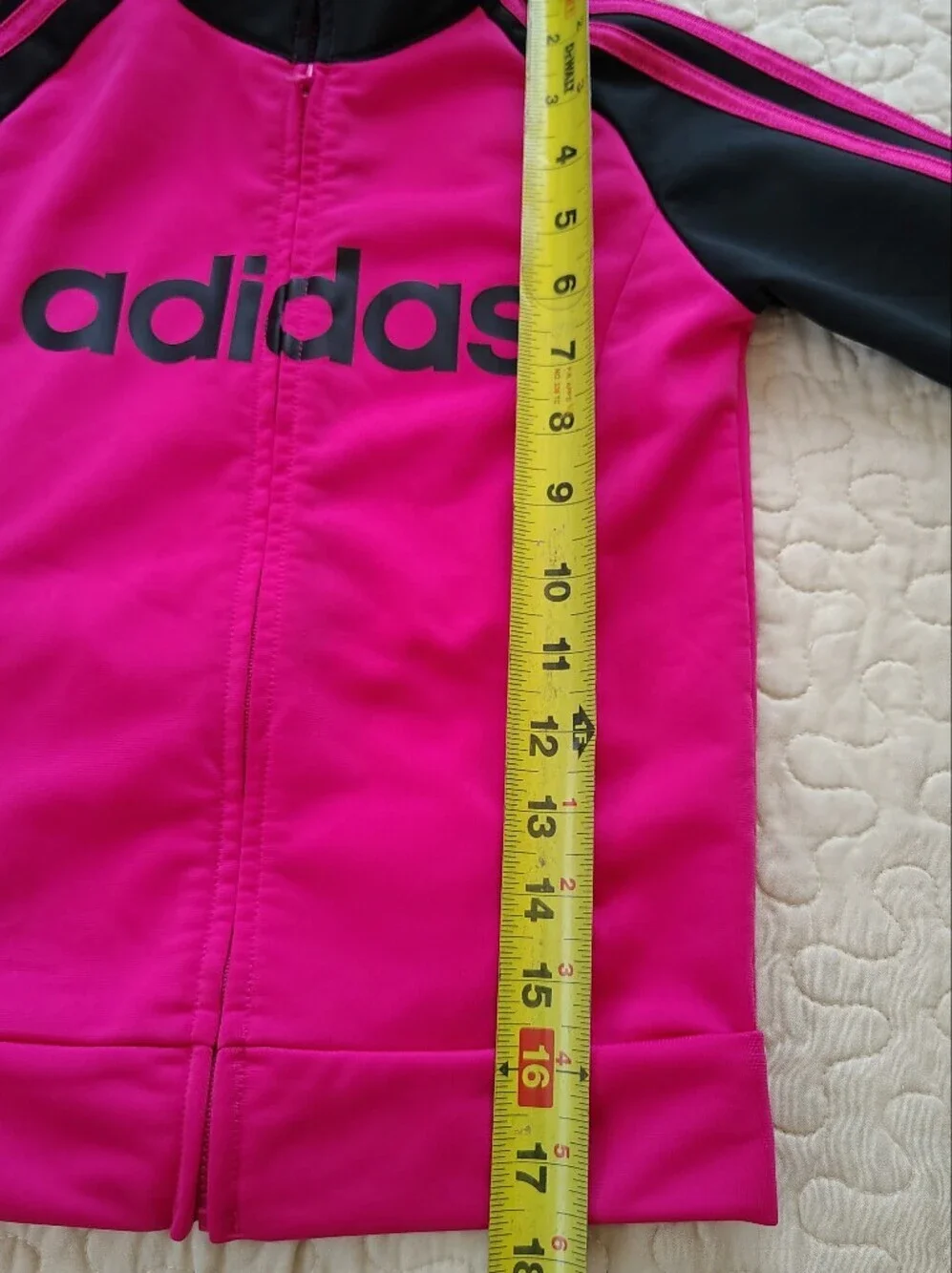 adidas Black and Hot Pink Kids Track Set